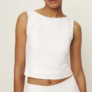 Reformation Cream Tank Top